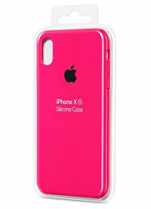 Силіконовий чохол для iphone x | xs рожевий ( print logo № 44 )