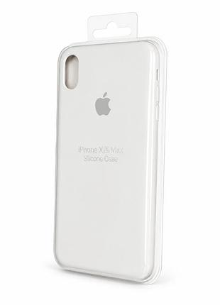 Силиконовый чехол для iphone xs max белый ( high № 9 )