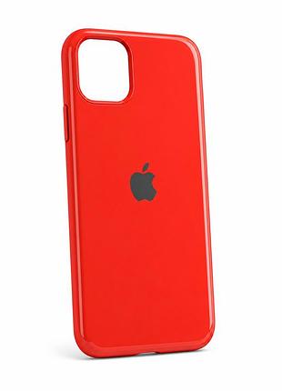 Силіконовий чохол для iphone 11 з глянсовим покриттям softtouch і закритим низом soft logo case no 29