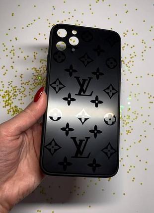 Стеклянный чехол louis vuitton для iphone 11 pro max black