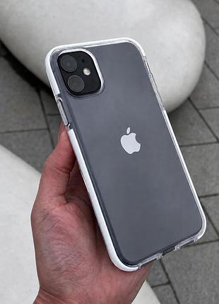 Чехол «clear reef» iphone xr white (прозрачные с цветными бортиками)