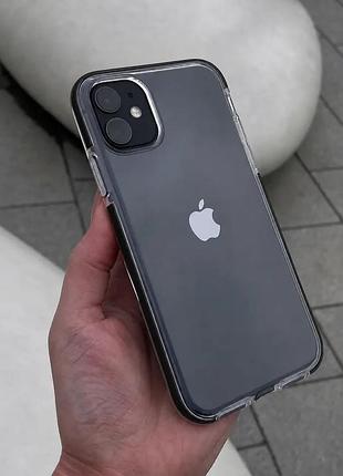 Чехол «clear reef» iphone xr black (прозрачные с цветными бортиками)