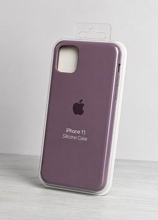 Силіконовий чохол на iphone 11 (blueberry )