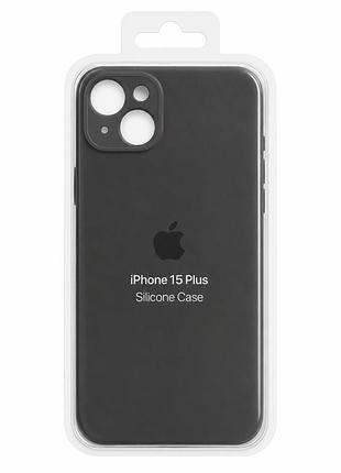 Силіконовий чохол з мікрофіброю та покриттям softtouch для iphone 15 plus cocoa