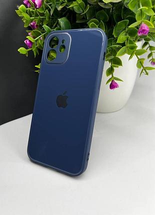 Скляний чохол із закритою камерою та глянцевим покриттям на iphone 12 №8