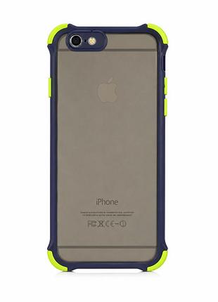 Протиударний чохол із матового полікарбонату для iphone 6/6s blue