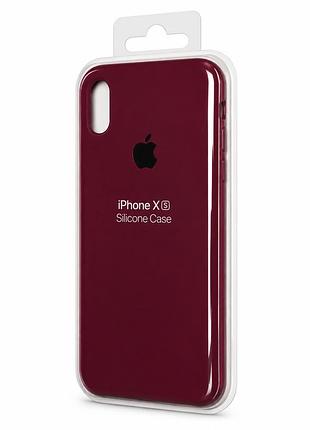 Силіконовий чохол для iphone x | xs марсала (high 47 )
