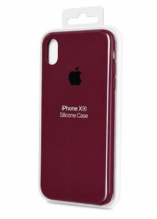 Силіконовий чохол для iphone xr марсала (high no47)