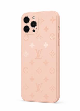 Стеклянный чехол louis vuitton для iphone 12 pro grapefruit