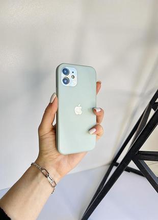 Чохол «matt glass case» 11 pro green (матове скло)
