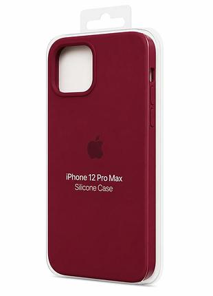 Силіконовий чохол з мікрофіброю та покриттям softtouch для iphone 12 pro max рожевий ( full № 36 )