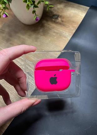 Чохол для навушників airpods 3 з карабіном і покриттям softtouch рожевий (high no44)
