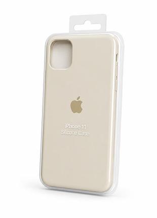 Силіконовий чохол з мікрофіброю та покриттям softtouch для iphone 11 ( full № 11)