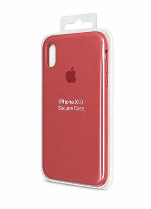 Силиконовый чехол для iphone x | xs красный ( high 24 )
