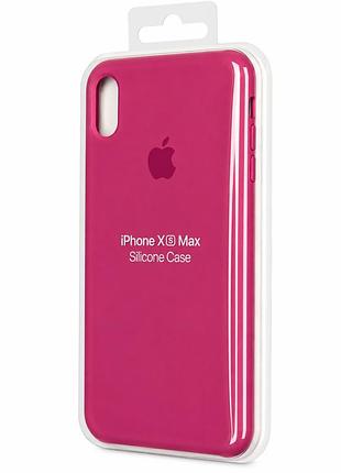 Силіконовий чохол для iphone xs max рожевий (high no50)