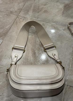Бежева сумка zara 2
