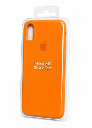 Силіконовий чохол для iphone x / xs помаранчевий ( full № 2 )