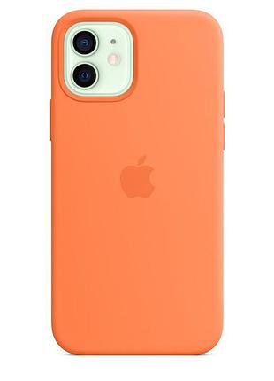 Силиконовый чехол премиум качество для iphone 12 | 12 pro orange