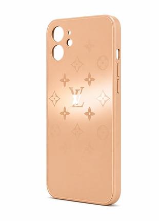 Стеклянный чехол louis vuitton для iphone 12 mini grapefruit
