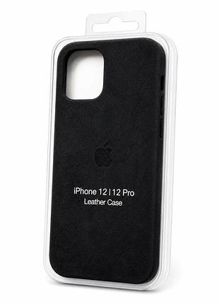 Чохол alcantara для iphone 12 /12 pro black