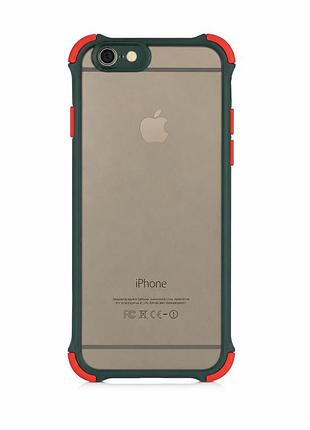 Протиударний чохол із матового полікарбонату для iphone 6/6s pine green