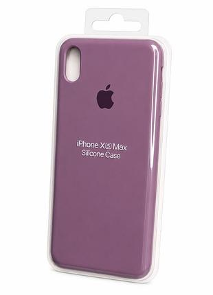 Силіконовий чохол з мікрофіброю та покриттям softtouch для iphone xs max ( full № 59 )
