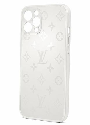 Стеклянный чехол louis vuitton для iphone xs max white