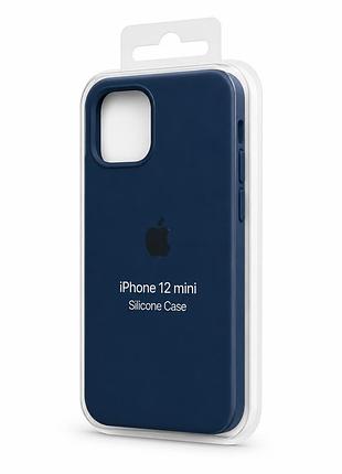 Силіконовий чохол з мікрофіброю та покриттям softtouch для iphone 12 mini ( full № 35 )