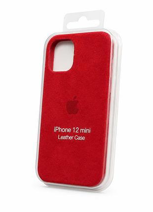 Чохол alcantara для iphone 12 mini ( червоний )