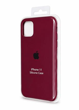 Силіконовий чохол для iphone 11 марсала (high no47)