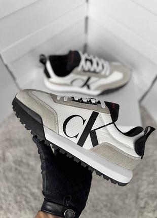 Водонепроникні кросівки calvin klein gtx light grey white