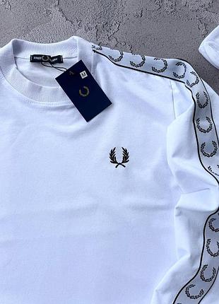 Свтшот fred perry черный, белый 4