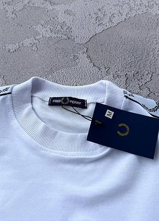 Свтшот fred perry черный, белый 6