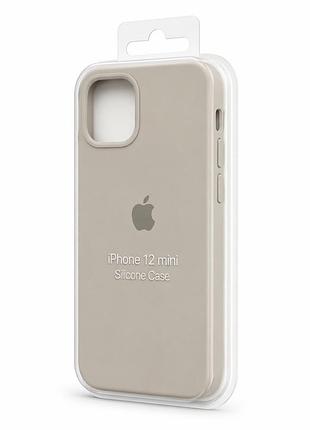 Силіконовий чохол з мікрофіброю та покриттям softtouch для iphone 12 mini ( full № 10 )