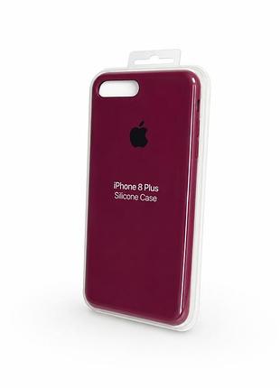Силіконовий чохол на iphone 7+/8+ (марсала)