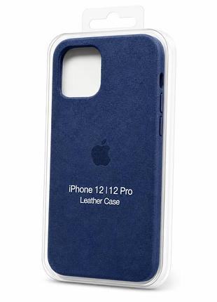 Чохол alcantara для iphone 12/12 pro deep blue