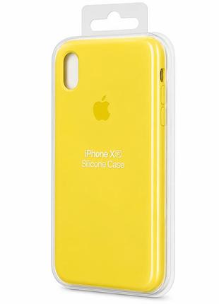 Силіконовий чохол для iphone xr жовтий (high no 32 )