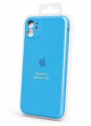 Силіконовий чохол з мікрофіброю та покриттям softtouch для iphone 11 ( full camera № 21 )