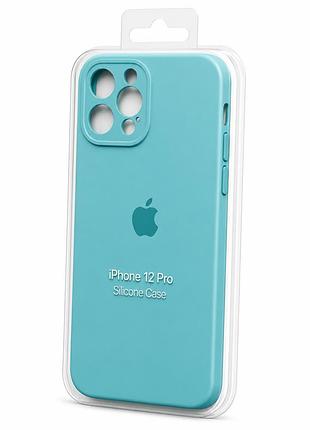 Силіконовий чохол з мікрофіброю та покриттям softtouch для iphone 12 pro ( full camera № 21 )