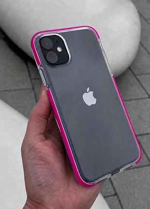 Чехол «clear reef» iphone xr dragon fruit (прозрачные с цветными бортиками)
