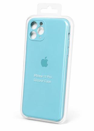 Силіконовий чохол з мікрофіброю та покриттям softtouch для iphone 11 pro ( full camera № 21 )