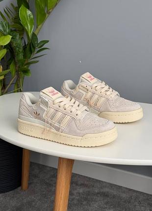 Кроссовки adidas forum low premium «beige’