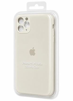 Силіконовий чохол з мікрофіброю та покриттям softtouch для iphone 11 pro max ( full camera № 11 )