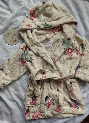 Флисовый халат для девочки 🩷🧸