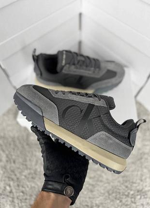 Водонепроникні кросівки calvin klein gtx grey beige