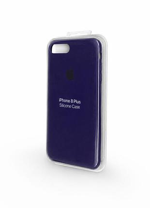 Силіконовий чохол на iphone 7+/ 8+ (фіолетовий)