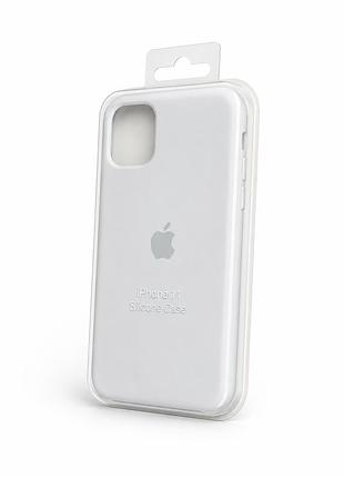 Силіконовий чохол на iphone 11 (білий)