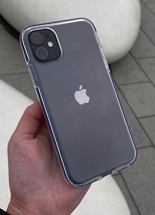 Чехол «clear reef» iphone xr violet (прозрачные с цветными бортиками)