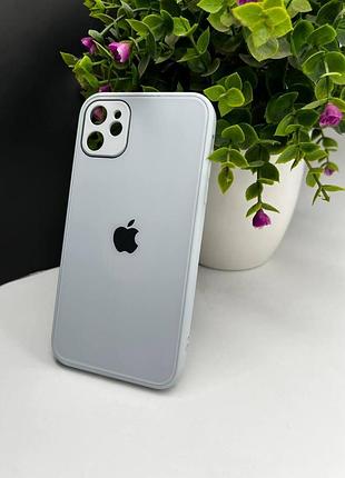 Скляний чохол із закритою камерою та глянцевим покриттям на iphone 11 №26