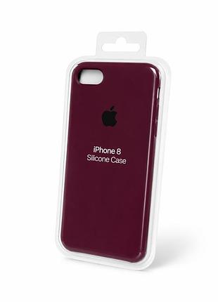 Силіконовий чохол на iphone 7 / 8 ( марсала )